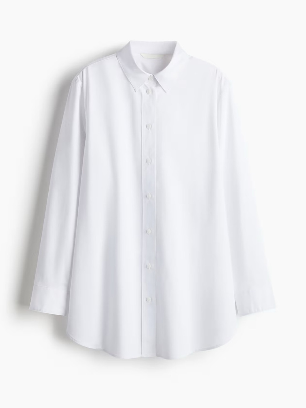 H&M Oversized Women's White Cotton Shirt
